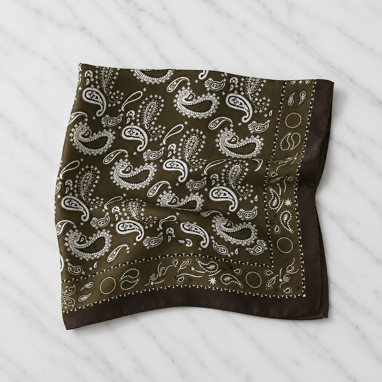 Patty Olive | 4 stk | Skjerf 70cm x 70cm