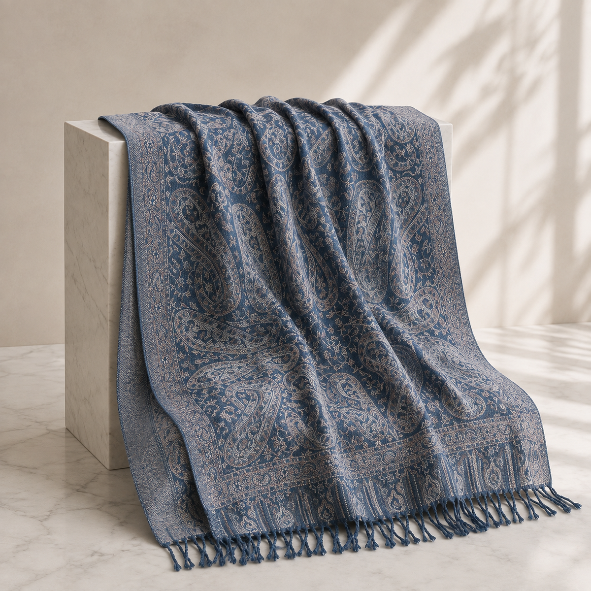 Paisley Blue | 3 stk | Skjerf/Sjal