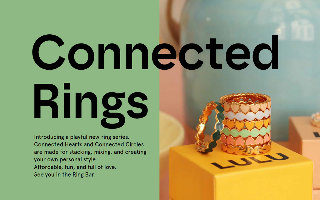 Startpakke LULU Copenhagen - The Candy Shop øredobber + Ring Bar + Armbånd + Halskjeder + Øredobber