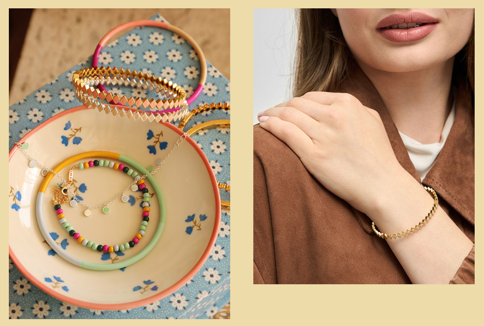 Startpakke LULU Copenhagen - The Candy Shop øredobber + Ring Bar + Armbånd + Halskjeder + Øredobber