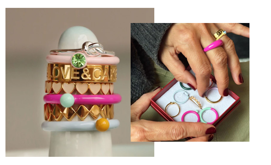 Startpakke LULU Copenhagen - The Candy Shop øredobber + Ring Bar + Armbånd + Halskjeder + Øredobber